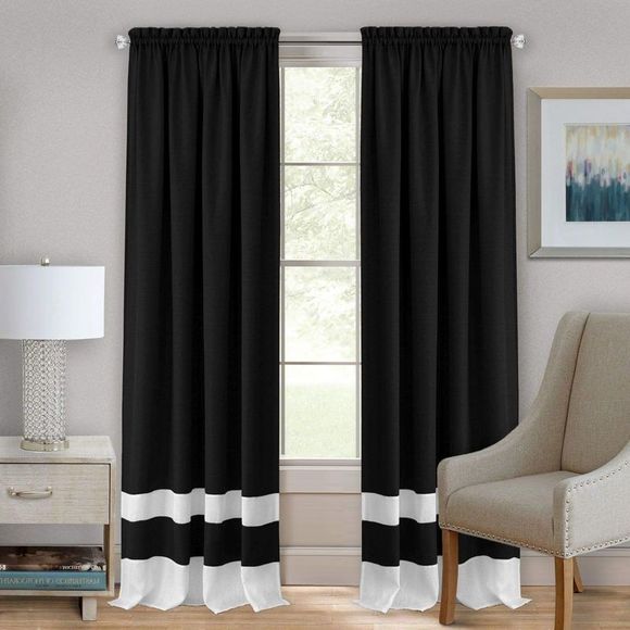 Ben&Jonah PrimeHome Collection Kate Rod Pocket Window Curtain Panel - 52x63 - - Picture 2 of 3